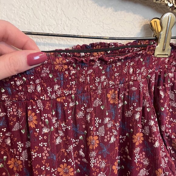 Mossimo Floral Boho Print Palazzo Pants Women Size S - Picture 9 of 11